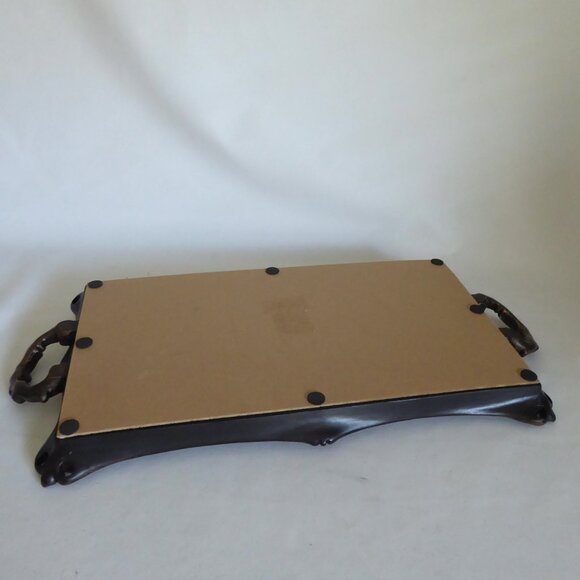 NEW 22” GOTHIC VANITY MIRRORED TRAY WITH HANDLES - Picture 12 of 15